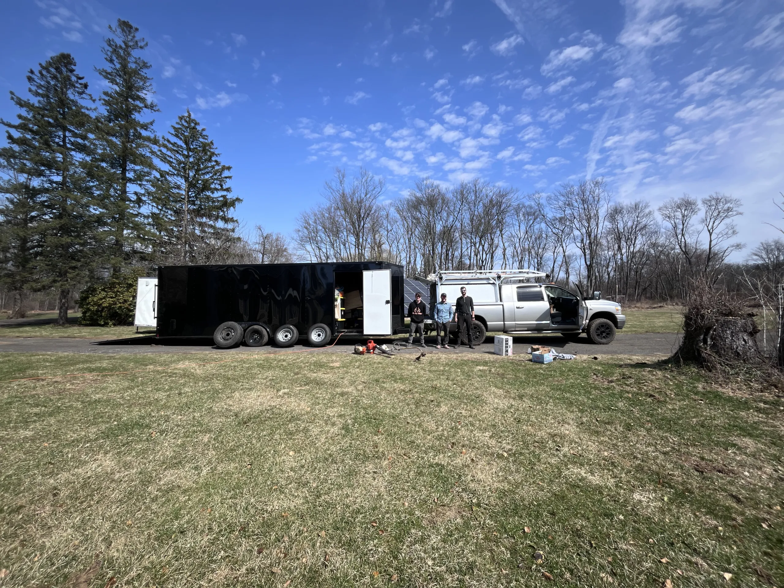 posts-the-move-has-begun Photo of Jacob, Josh and Benjamin standing by the truck and trailer